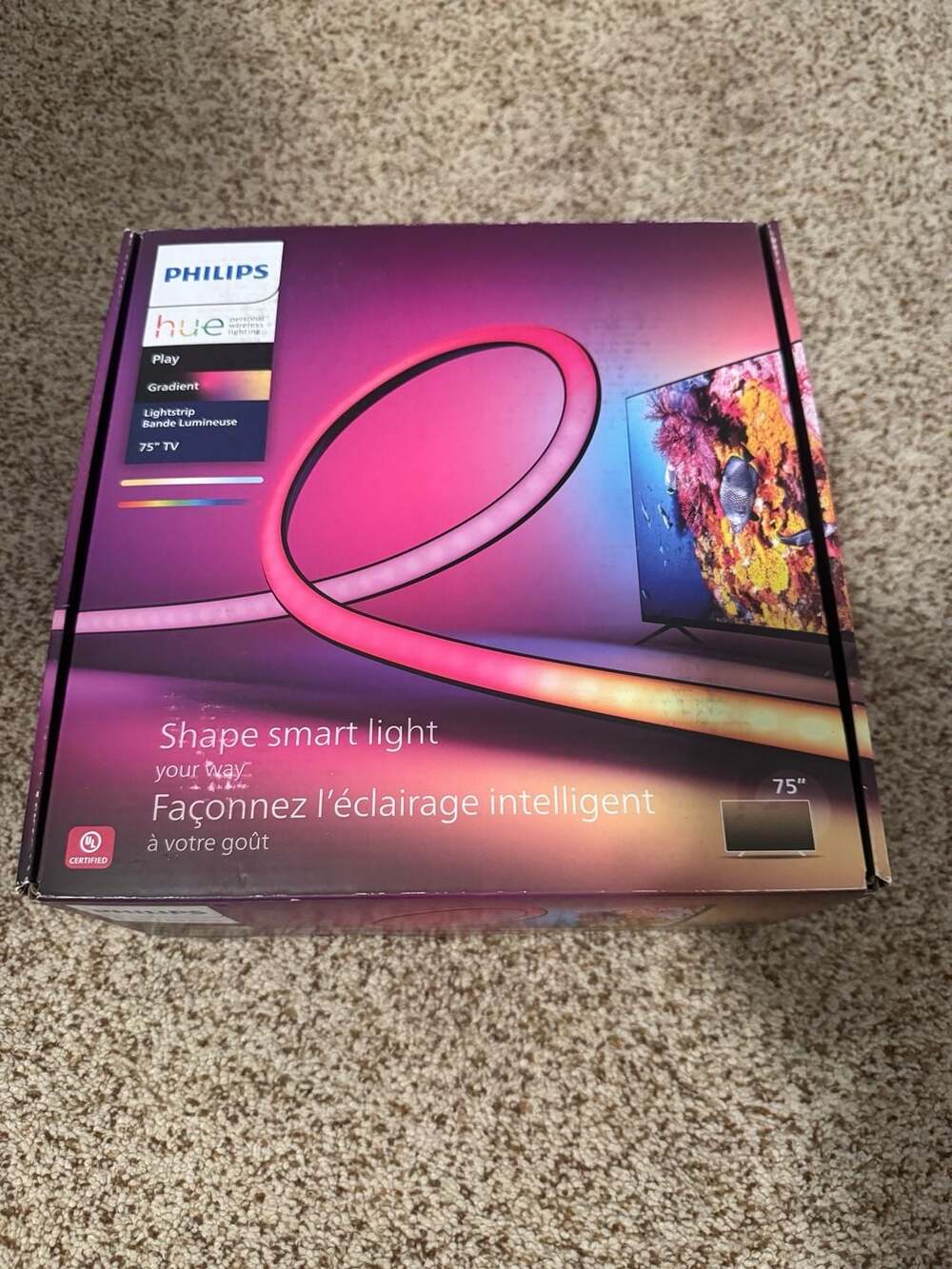 Philips Hue Play Gradient Lightstrip 75" TV White